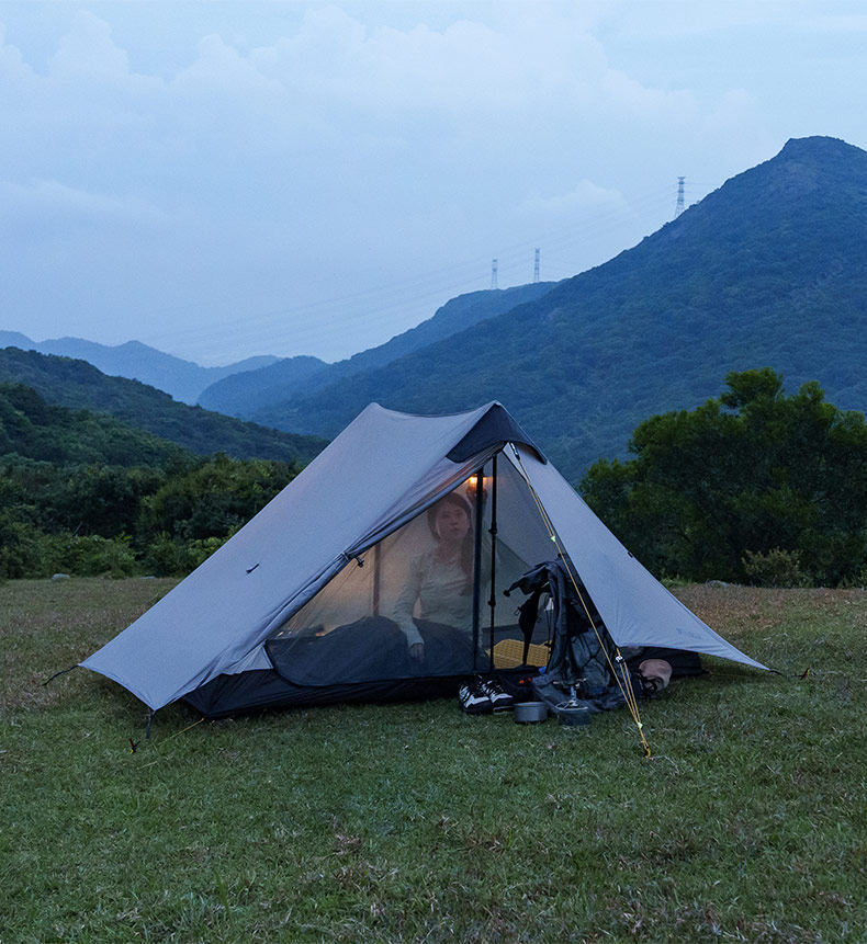 3F UL GEAR Lanshan 2 ตัวอย่างเต็นท์เดินป่า 2 คน
