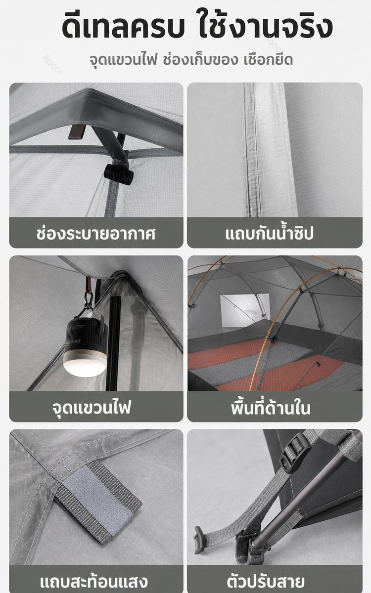 รายละเอียดการระบายอากาศและประตู 3F UL GEAR QINGKONG 3