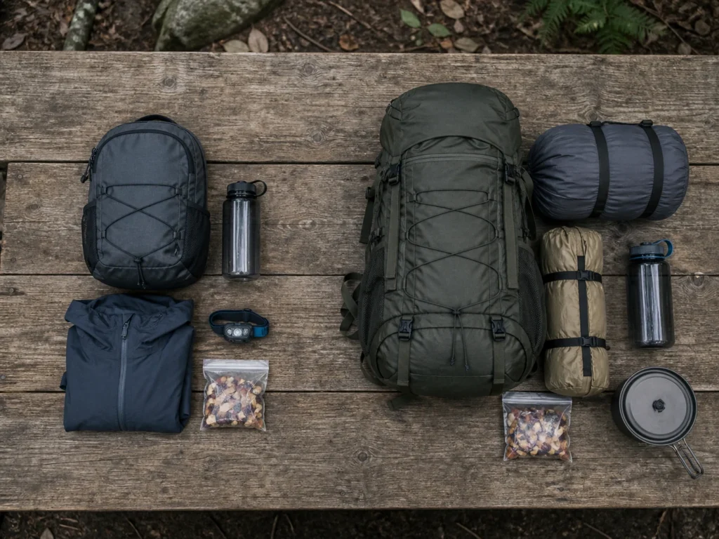 เปรียบเทียบการเตรียมอุปกรณ์สำหรับ Day Hike และทริปเดินป่าค้างคืน